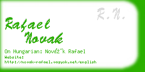 rafael novak business card